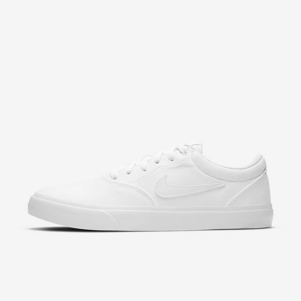 Chaussure De Skate Nike SB Charge Canvas Blanche 4067-285 White/White/White Femme | TAL-11242015